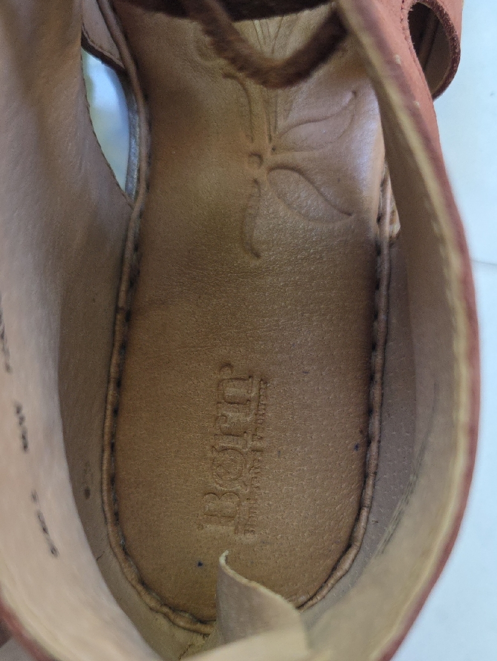 Born Lace up Genuine Leather sandals 9 40.5 Brown Mint Condition - Picture 7 of 9